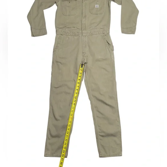 Polo Ralph Lauren Womens Olive Jumpsuit Cotton Twill Utility Long sleeve Size:4 - Picture 6 of 11